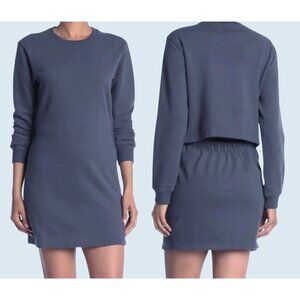 THAKOON Peek-A-Boo Open Back Sweatshirt Dress Size Small